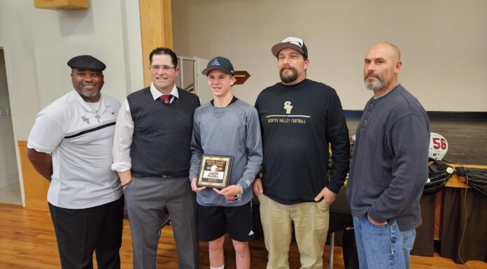 SVHS Football Star Honored award ceremony