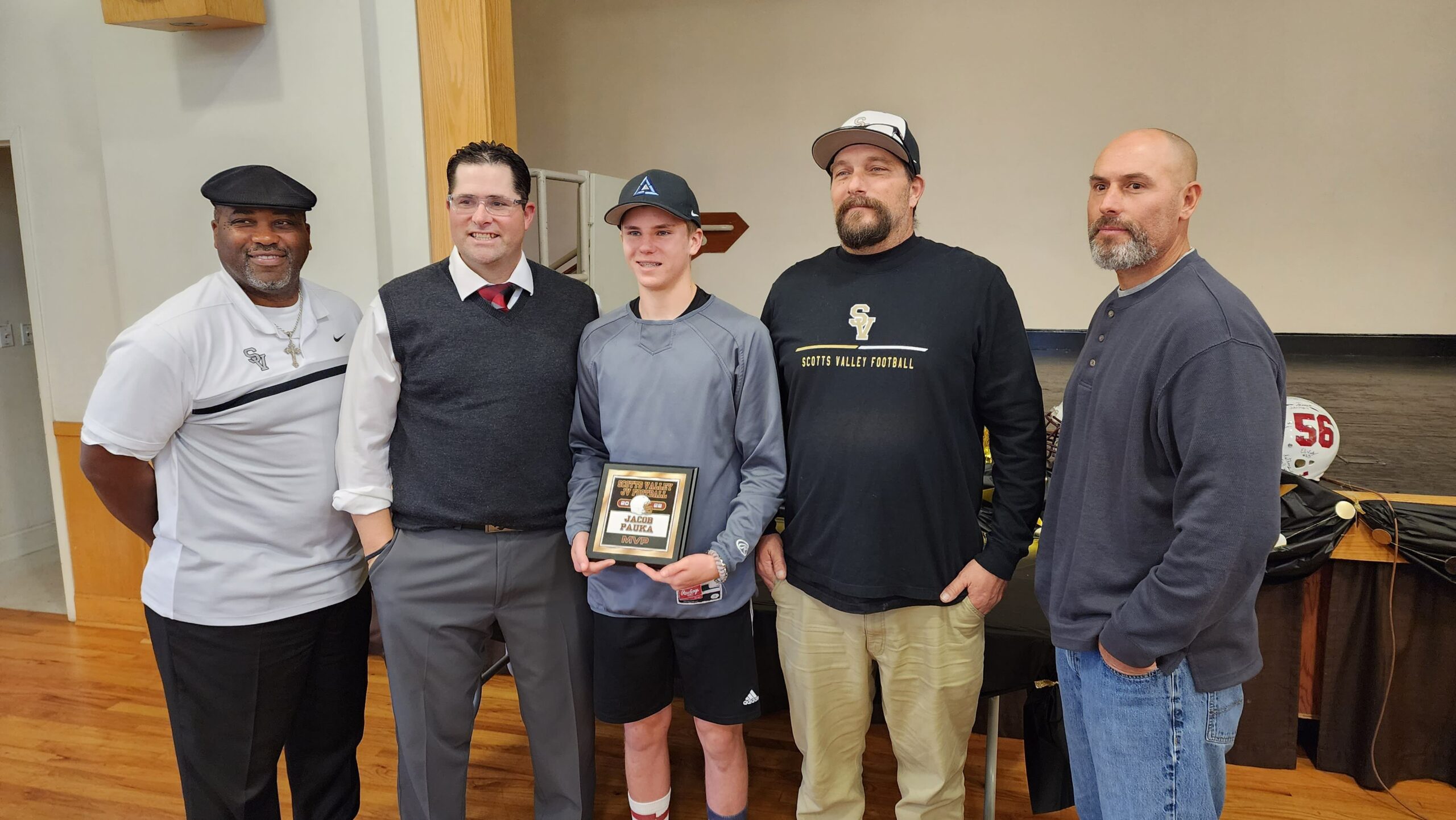 SVHS Football Star Honored Press Banner Scotts Valley CA