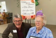 Image for display with article titled Friends throw 90th birthday party for Scotts Valley Senior Center matriarch