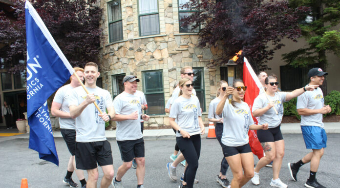 Special Olympics flame passes through Scotts Valley