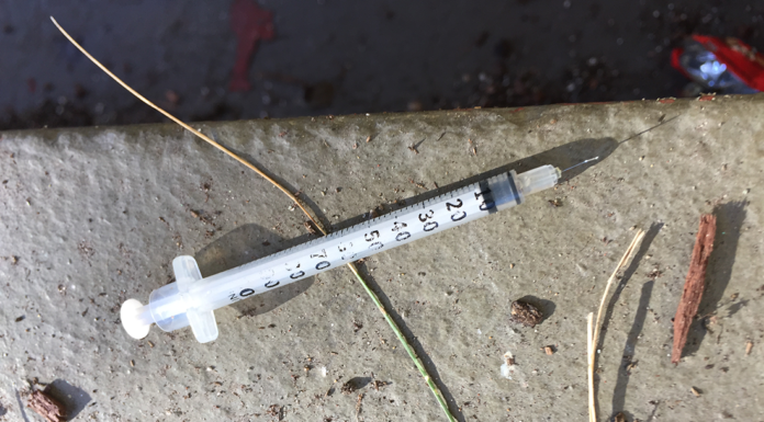 Homelessness and Syringe Use in Santa Cruz County syringe litter
