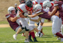 Image for display with article titled Falcons soar past Cougars to remain unbeaten | High school football