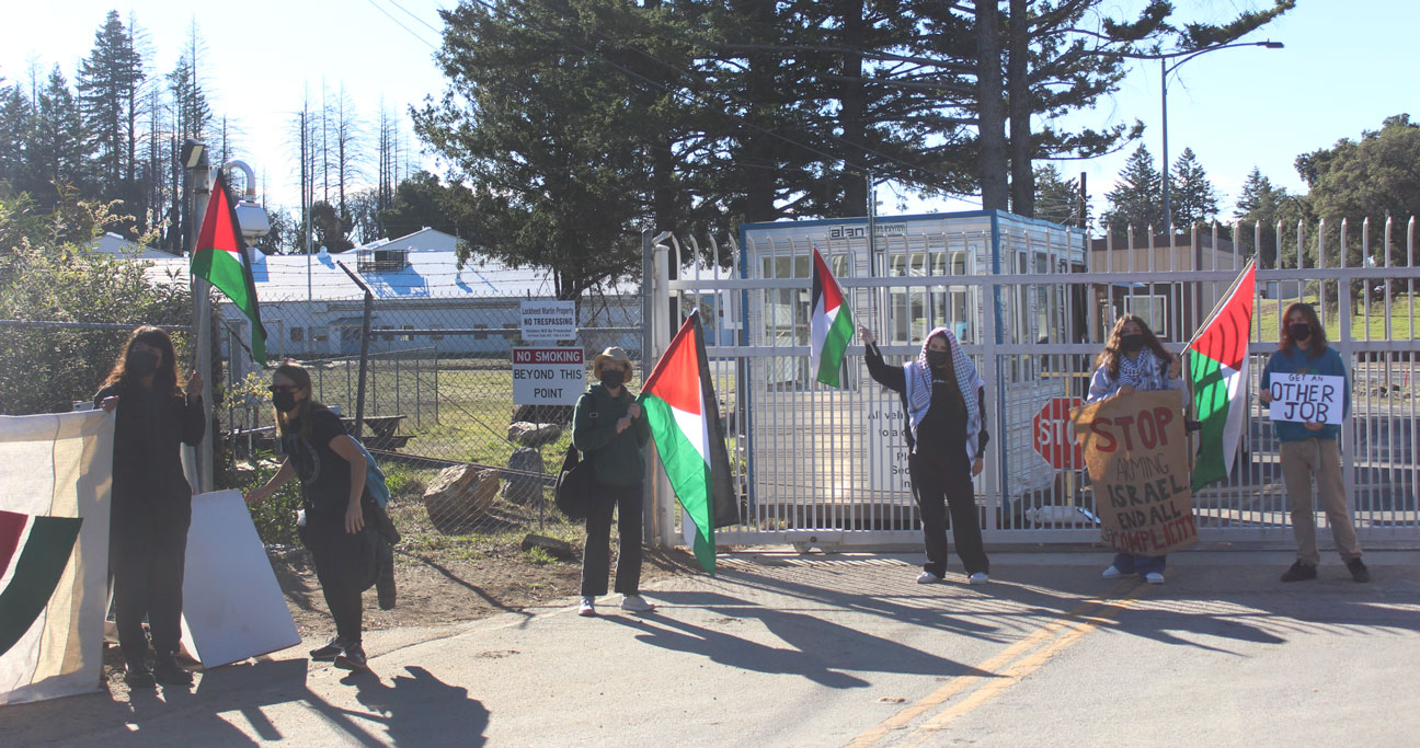 At Lockheed Martin protest Jewish and Palestinian voices oppose