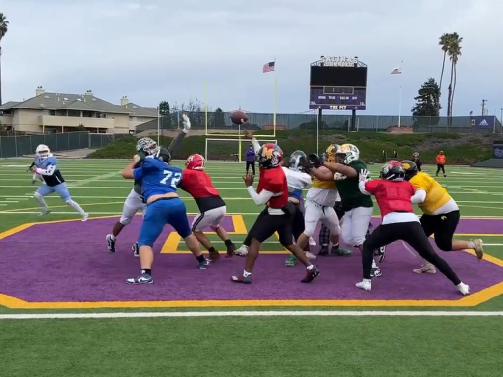 Image for display with article titled Falcons sending six players to Central Coast All-Star Football Game