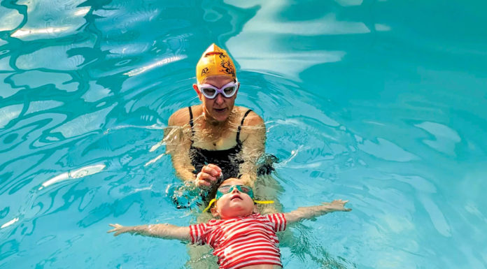 From bubbles to breaststroke: Backyard swim school opens in downtown Felton Little Fish Swim School