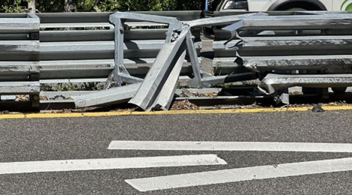 Emergency guardrail repairs result in daytime lane closures for Highway 17 near Scotts Valley on Monday