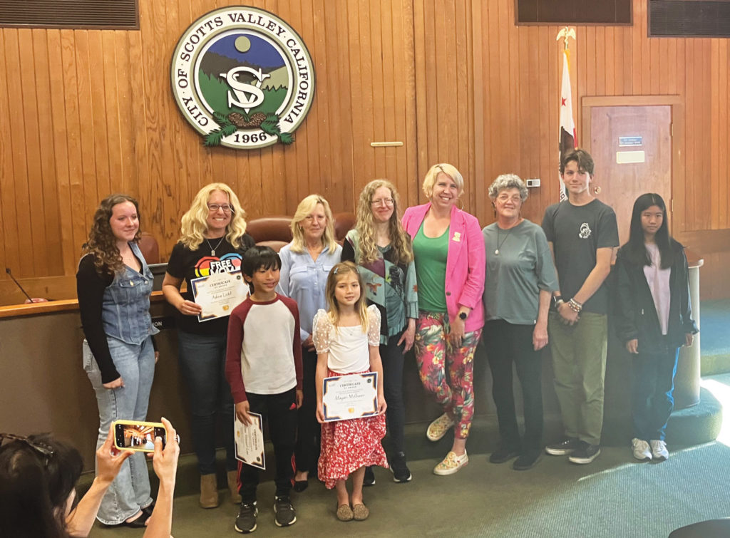 Image for display with article titled Scotts Valley City Hall Transforms Into Poetry Space for 2024 Verse of the Valley Winners