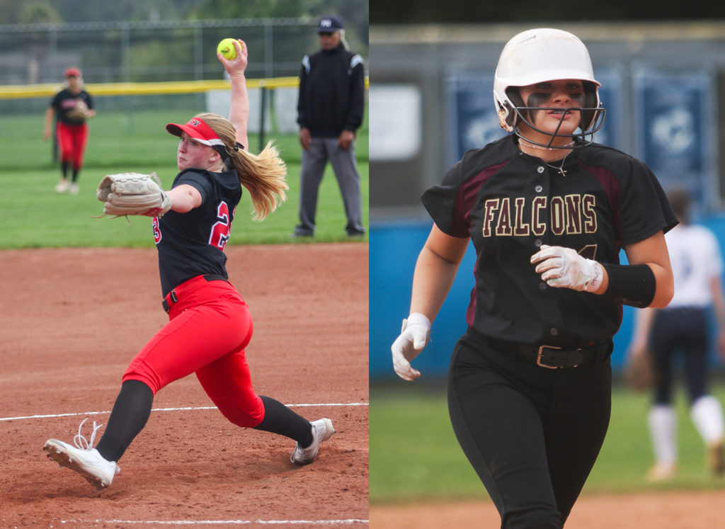 Image for display with article titled Cougars, Falcons in Tight Race for SCCAL Softball Crown