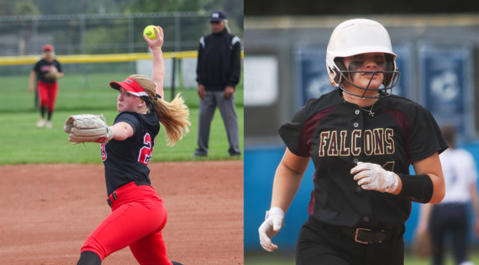 Cougars, Falcons in tight race for SCCAL softball crown