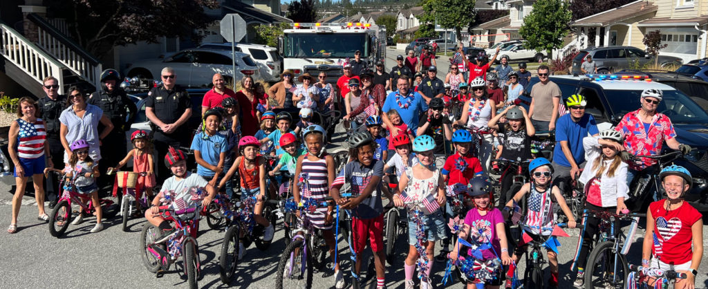 Image for display with article titled Skypark Community Marks 4th of July With Kids Bike Parade in Scotts Valley