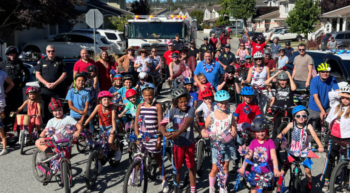 Skypark community marks 4th of July with Kids Bike Parade in Scotts Valley