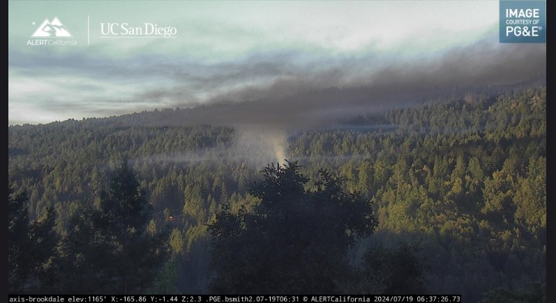 Image for display with article titled Santa Cruz Mountains Wildfire Quelled Quickly