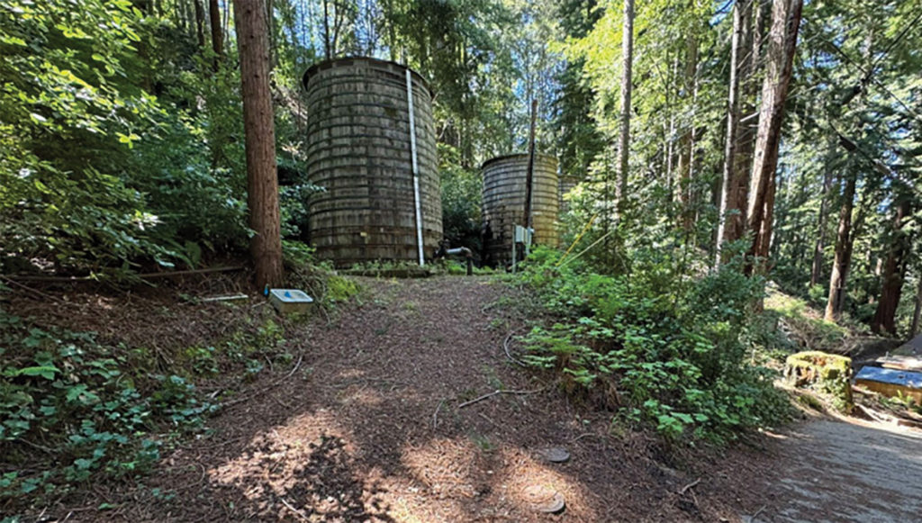 Image for display with article titled San Lorenzo Valley Water District Plans to Replace 12 Aging Tanks