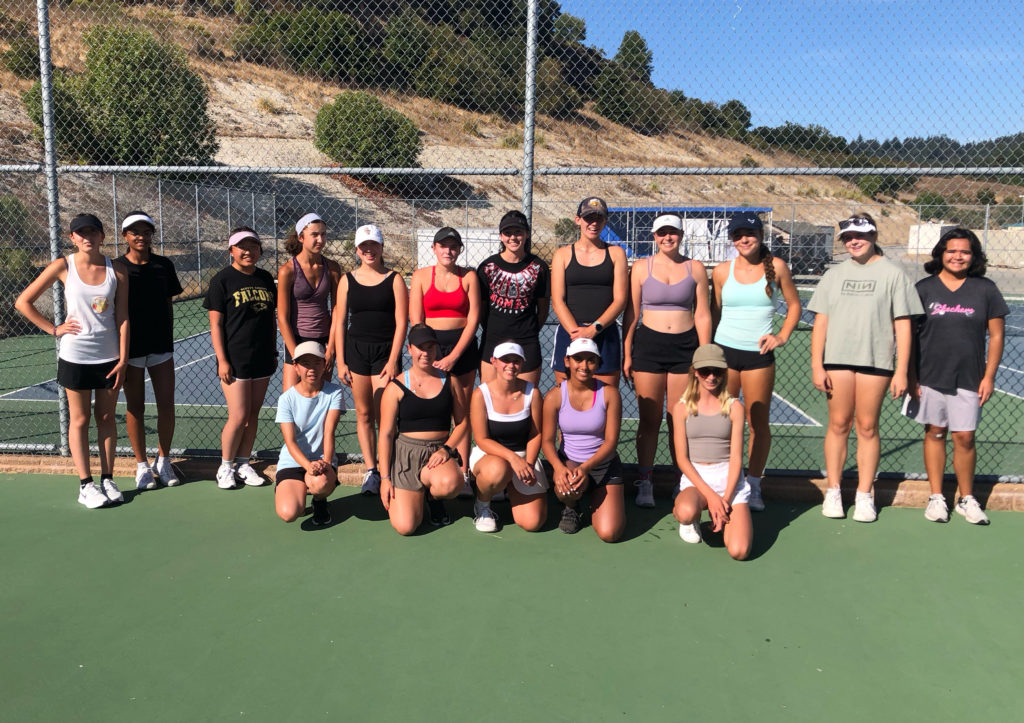 Image for display with article titled Scotts Valley Girls’ Tennis Program in Great Shape Following Large Turnout