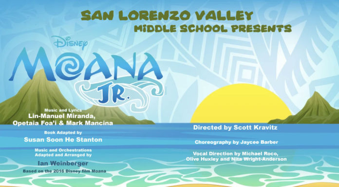 San Lorenzo Valley Middle School Theatre presents ‘Moana JR’ this weekend