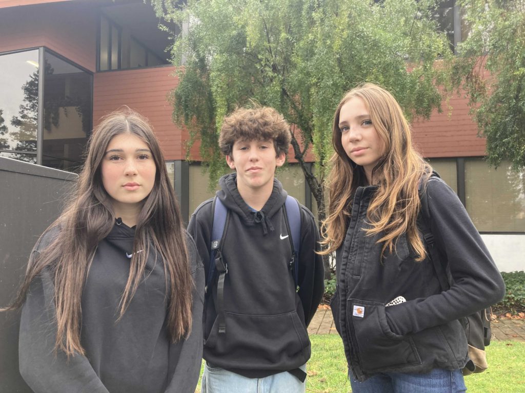 Three students