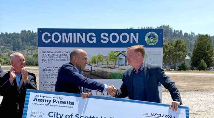 Mayor’s Message | Culture, Connection and Community Progress in Scotts Valley Congressman Jimmy Panetta Scotts Valley Town Center check