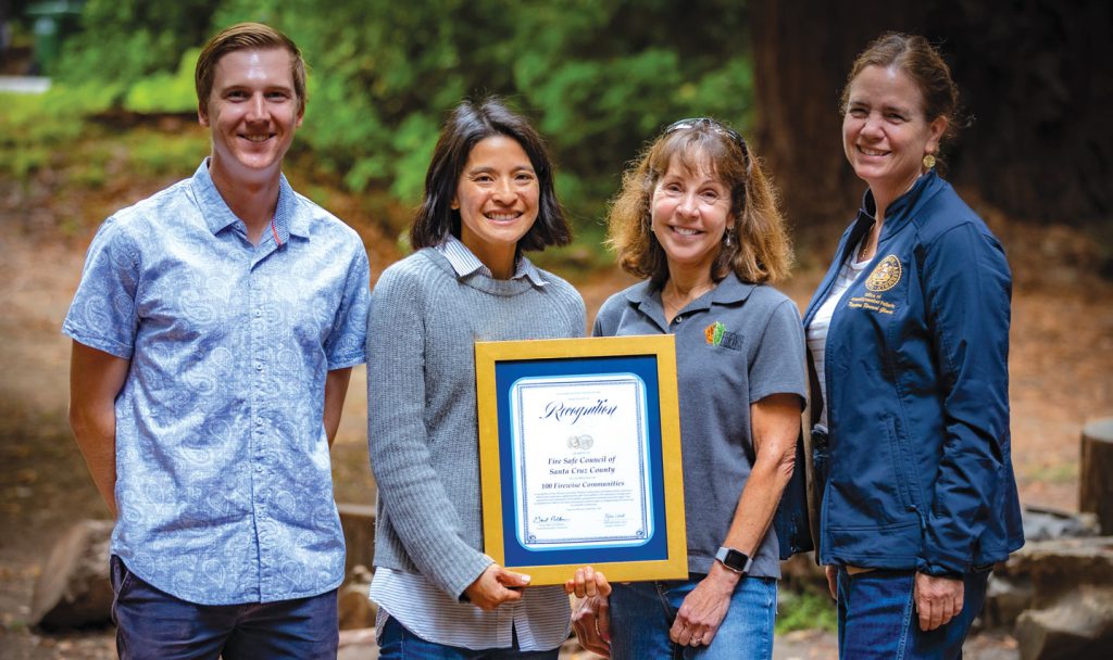 Fire Safe Council of Santa Cruz County Firewise certificate