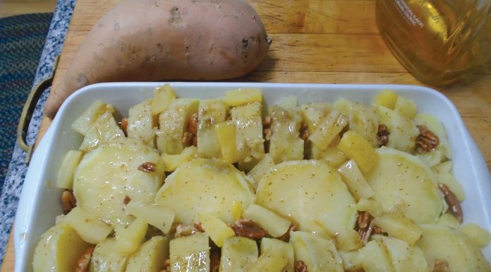Plain Talk About Food | A Bushel and a Peck Sweet potato casserole