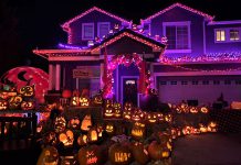 Scotts Valley family taps into community’s creativity to help carve 200-plus jack-o’-lanterns Pumpkins outside house