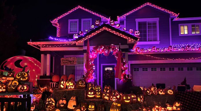 Scotts Valley family taps into community’s creativity to help carve 200-plus jack-o’-lanterns Pumpkins outside house