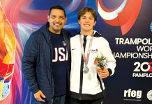Scotts Valley High grad wins silver medal for Team USA at trampoline competition Nate Swanepoel