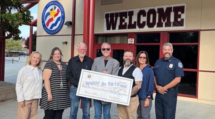 Kiwanis Club of Scotts Valley donates 2025 Music at Skypark proceeds to local schools Kiwanis Club check donation