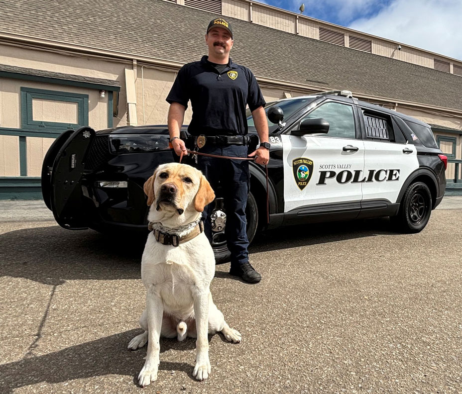 Officer Nick Lipari and K-9 Sam