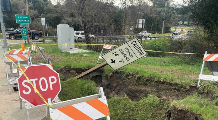 Scotts Valley declares emergency over sinkhole at key intersection Sinkhole