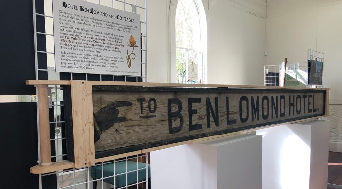 San Lorenzo Valley Museum revisits area’s resort era in new exhibition Ben Lomond Hotel sign