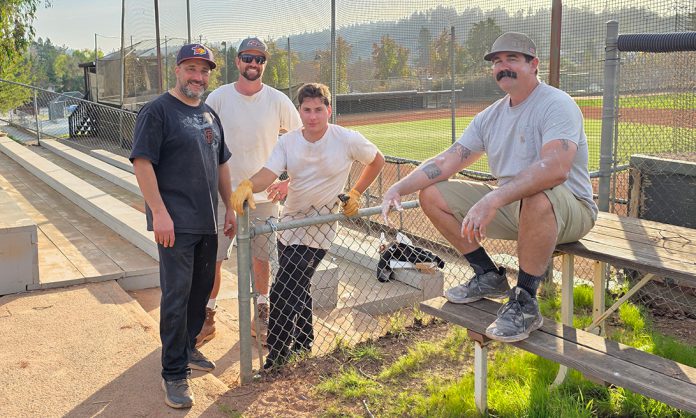 Ballfield 1 work group photo Ballfield work group