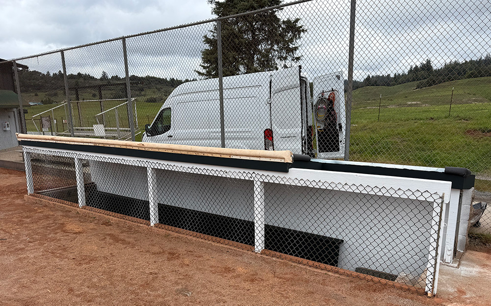 Ballfield dugout