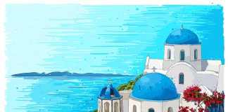 Mamma Mia Greece summer island landscape