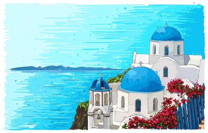 Mamma Mia Greece summer island landscape