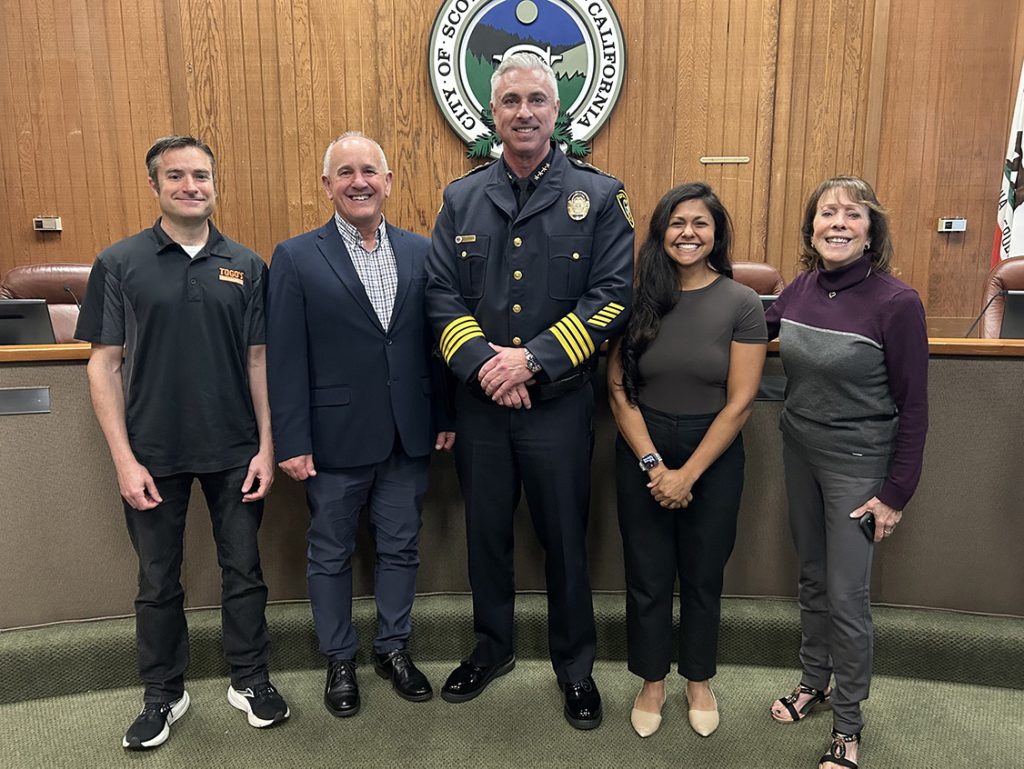 Scotts Valley Council with Police Chief
