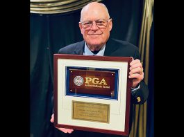 Felton’s Thormann marks 50 years with PGA Jerry Thormann with award
