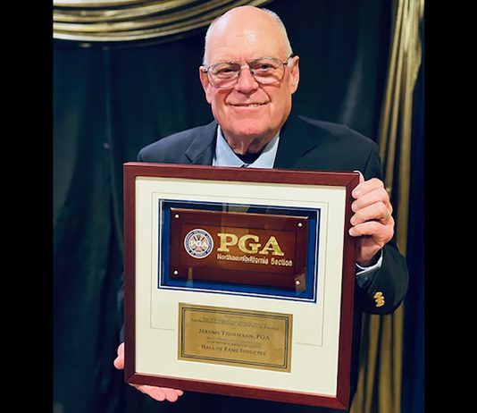 Felton’s Thormann marks 50 years with PGA Jerry Thormann with award