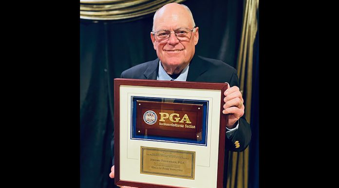 Felton’s Thormann marks 50 years with PGA Jerry Thormann with award