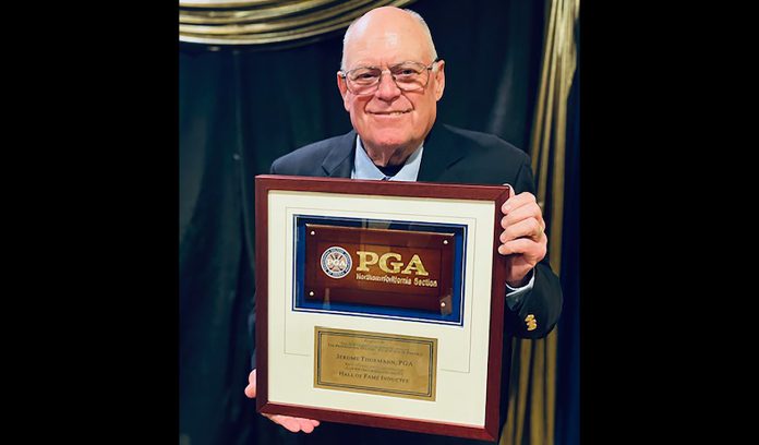 Jerry Thormann with award