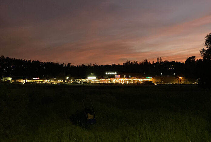 Town Center site at sunset