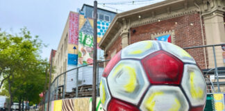 Summer of soccer kicks off in Santa Cruz County Soccer ball art