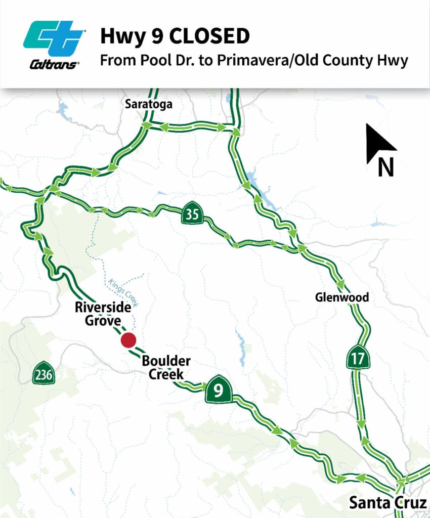 Detours map