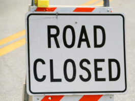 Highway 9 near Boulder Creek to close overnight Monday for bridge work Road closed sign