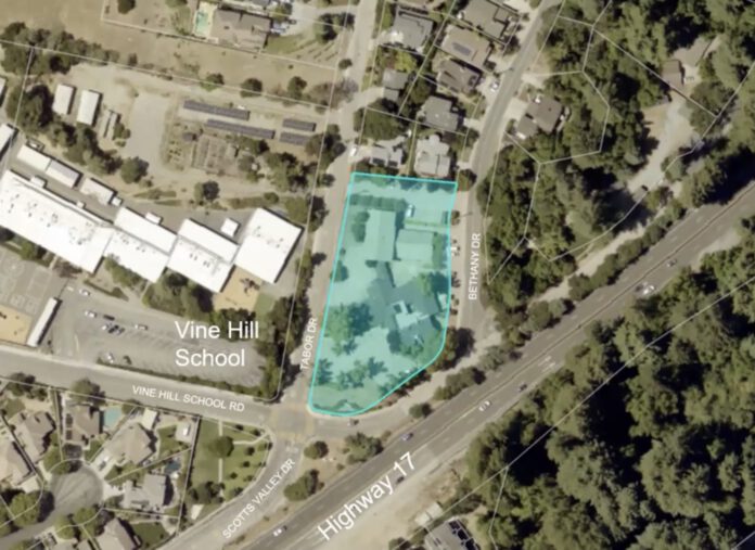 Bethany Drive overhead view