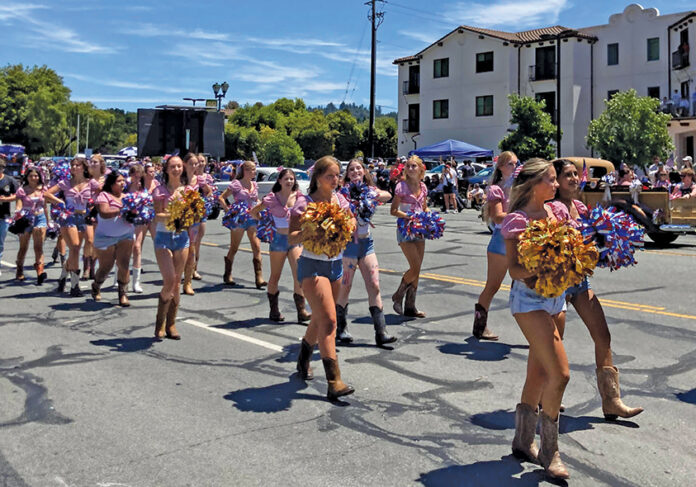 Cheerleaders3 Scotts Valley Fourth of July Parade