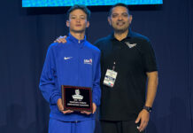 Scotts Valley trampoline star joins Team USA Kyle Schottgen with Vern Vargas