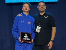 Scotts Valley trampoline star joins Team USA Kyle Schottgen with Vern Vargas