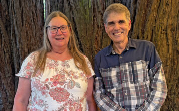 Unopposed San Lorenzo Valley Water District Board candidates celebrate upcoming seats Cheryl Adams and Bob Russ