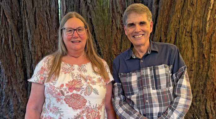 Unopposed San Lorenzo Valley Water District Board candidates celebrate upcoming seats Cheryl Adams and Bob Russ
