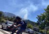 BREAKING: Firefighters battling Scotts Valley vegetation fire, ‘We’re working on containment’ smoke in the background